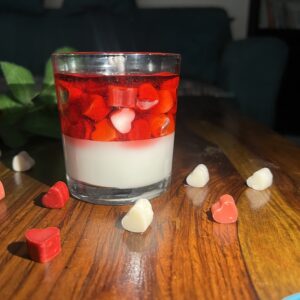 Red Love Candle